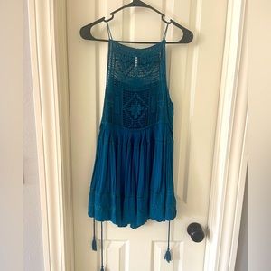 Free People Crochet dress coverup